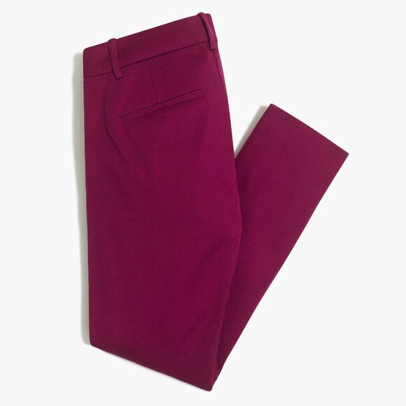 NWT Womens Size 8 8x26 J. Crew Berry Winnie Ankle Pant in Stretch Cotton NEW - Picture 5 of 5